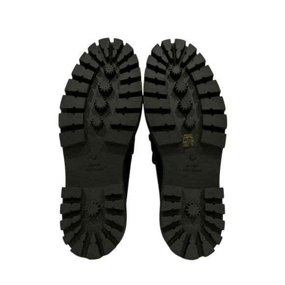 Stuart Weitzman Owen Buckle Ultra Lug Loafer Black Leather Size 7B NWT - Picture 14 of 14